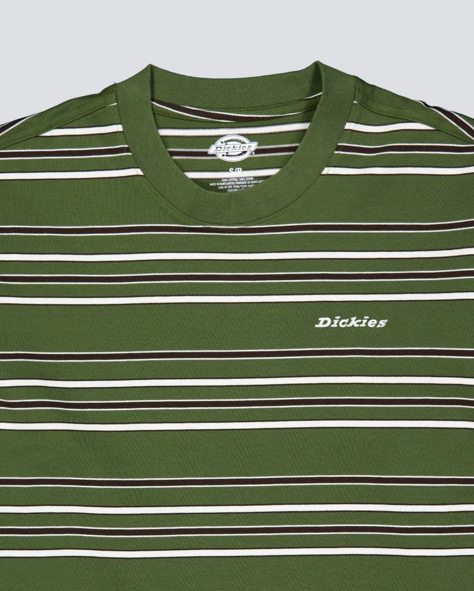 Camiseta Dickies East Liberty Stripe Verde Unisex - Image 5