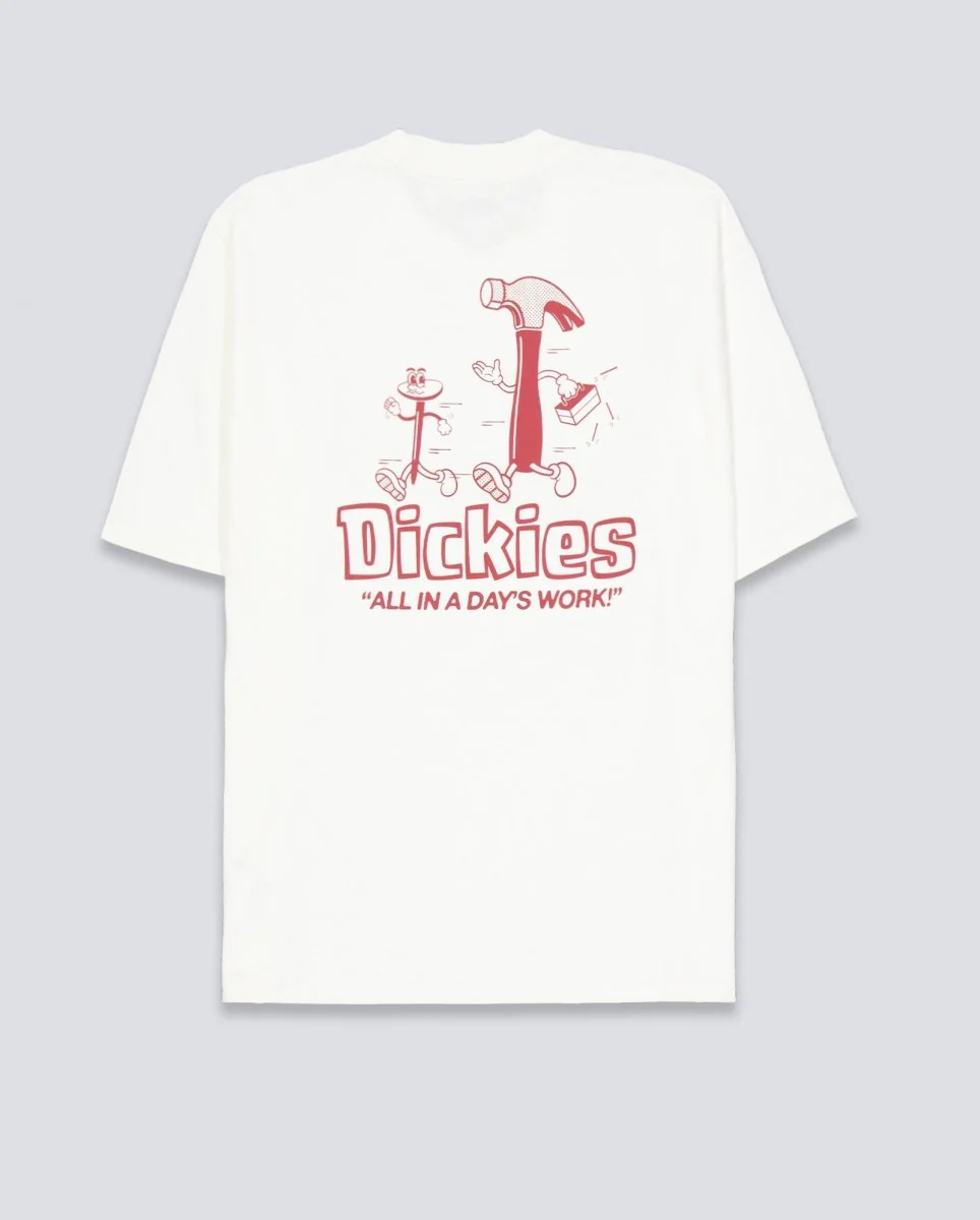 Camiseta Dickies Fairlawn Blanco Unisex - Image 3