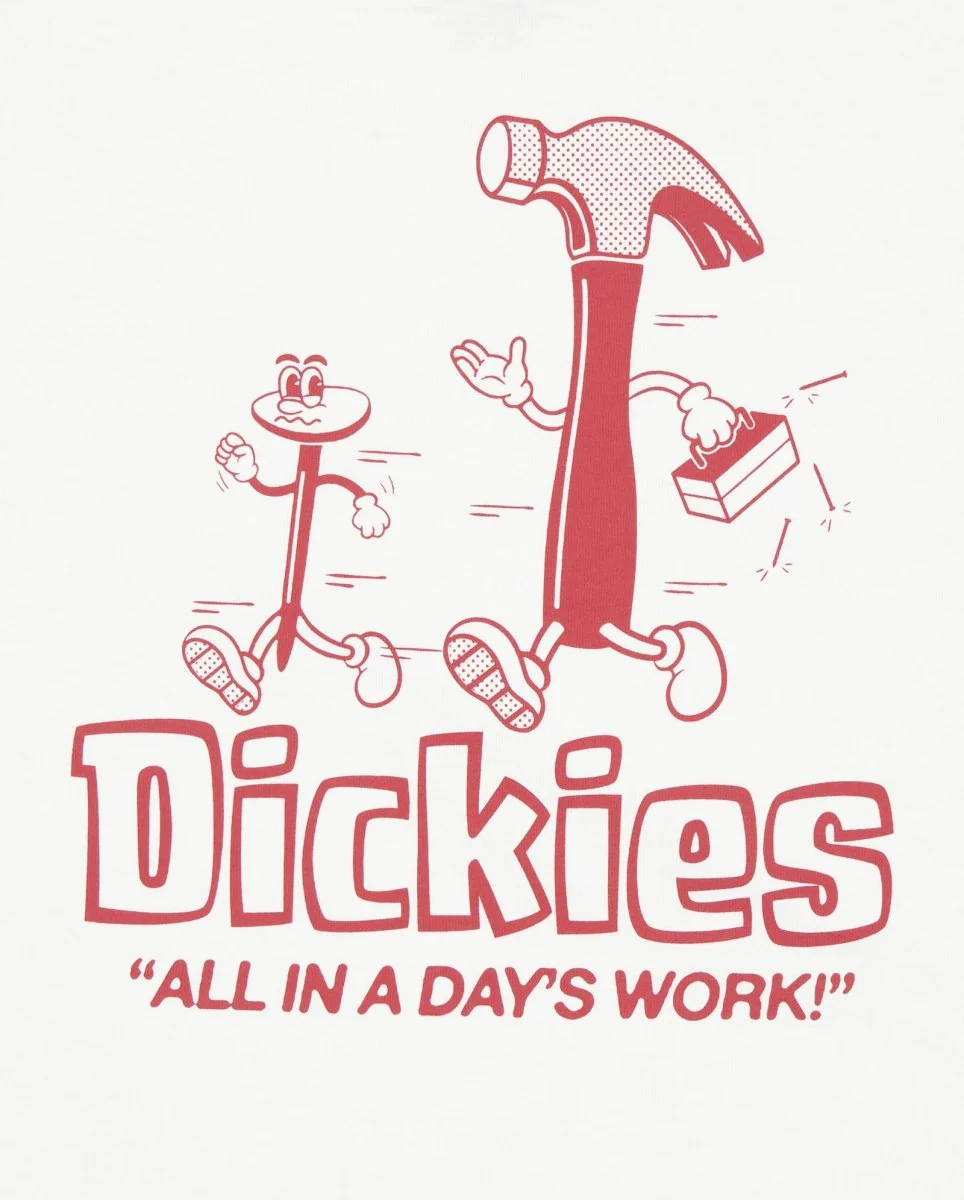 Camiseta Dickies Fairlawn Blanco Unisex - Image 4