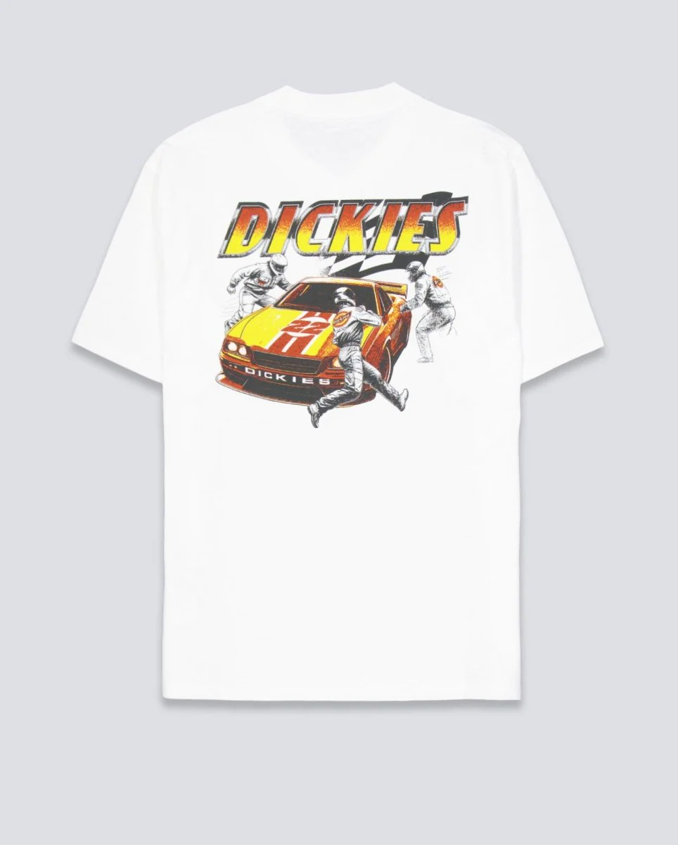 Camiseta Dickies Nashport Pit Crew Blanco Unisex - Image 3