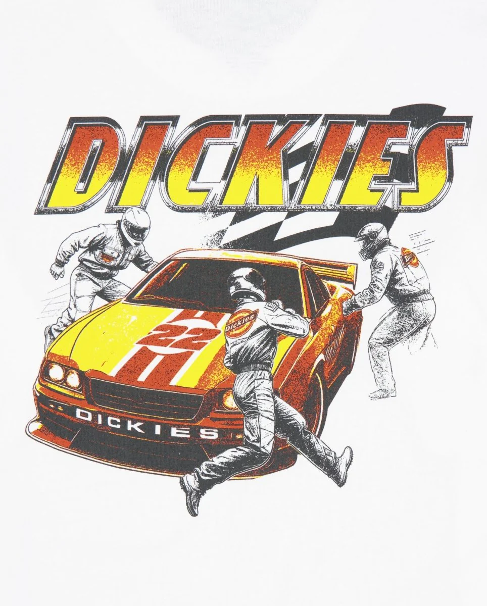Camiseta Dickies Nashport Pit Crew Blanco Unisex - Image 4