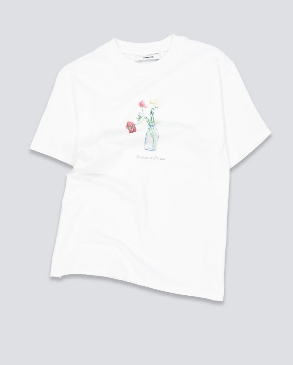 Camiseta Edmmond Studios Blooming Blanco Unisex - Image 2