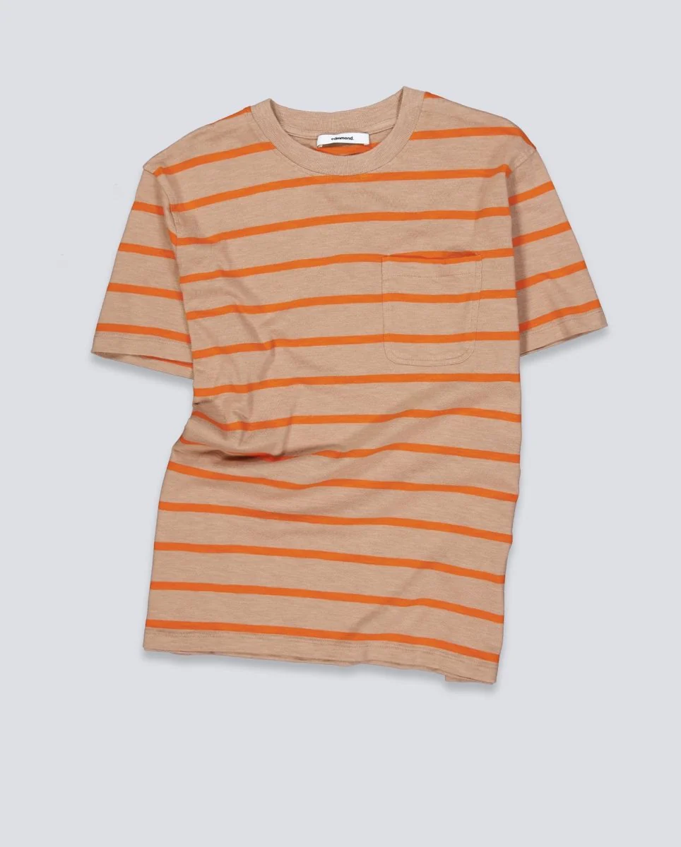 Camiseta Edmmond Studios Flame Stripes Marrón Unisex - Image 2