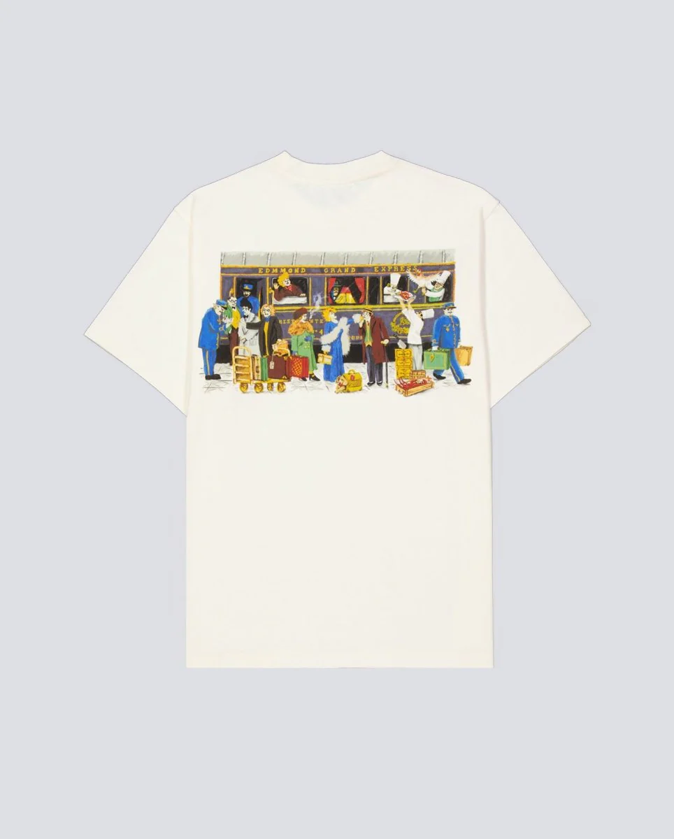 Camiseta Edmmond Studios Orient Express Blanco Hombre - Image 3