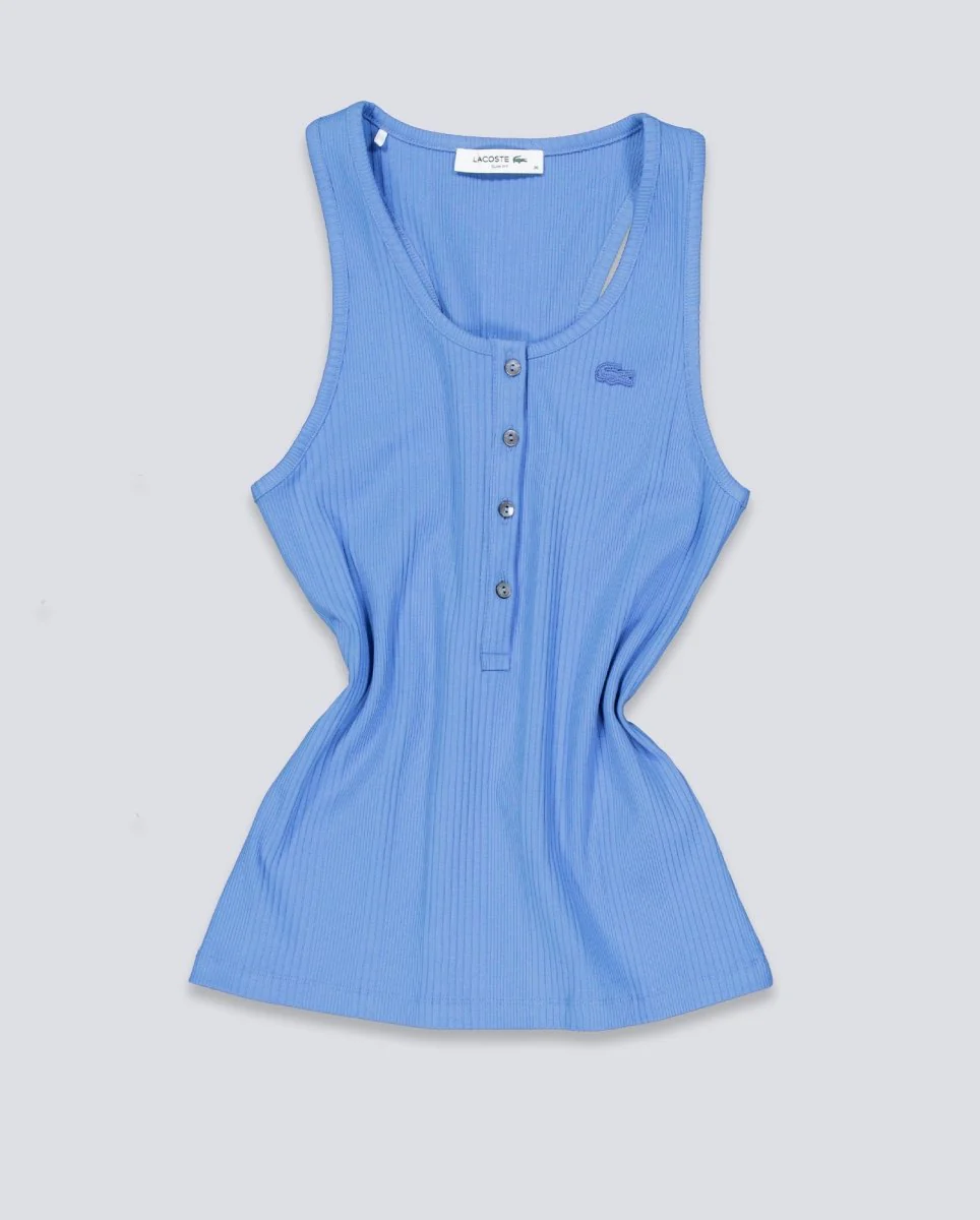 Top De Tirantes Lacoste Azul Mujer - Image 2