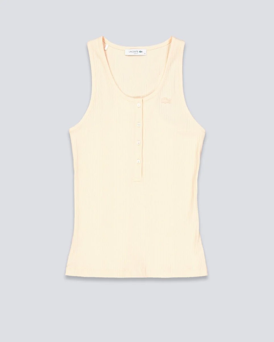 Top De Tirantes Lacoste Beige Mujer - Image 2