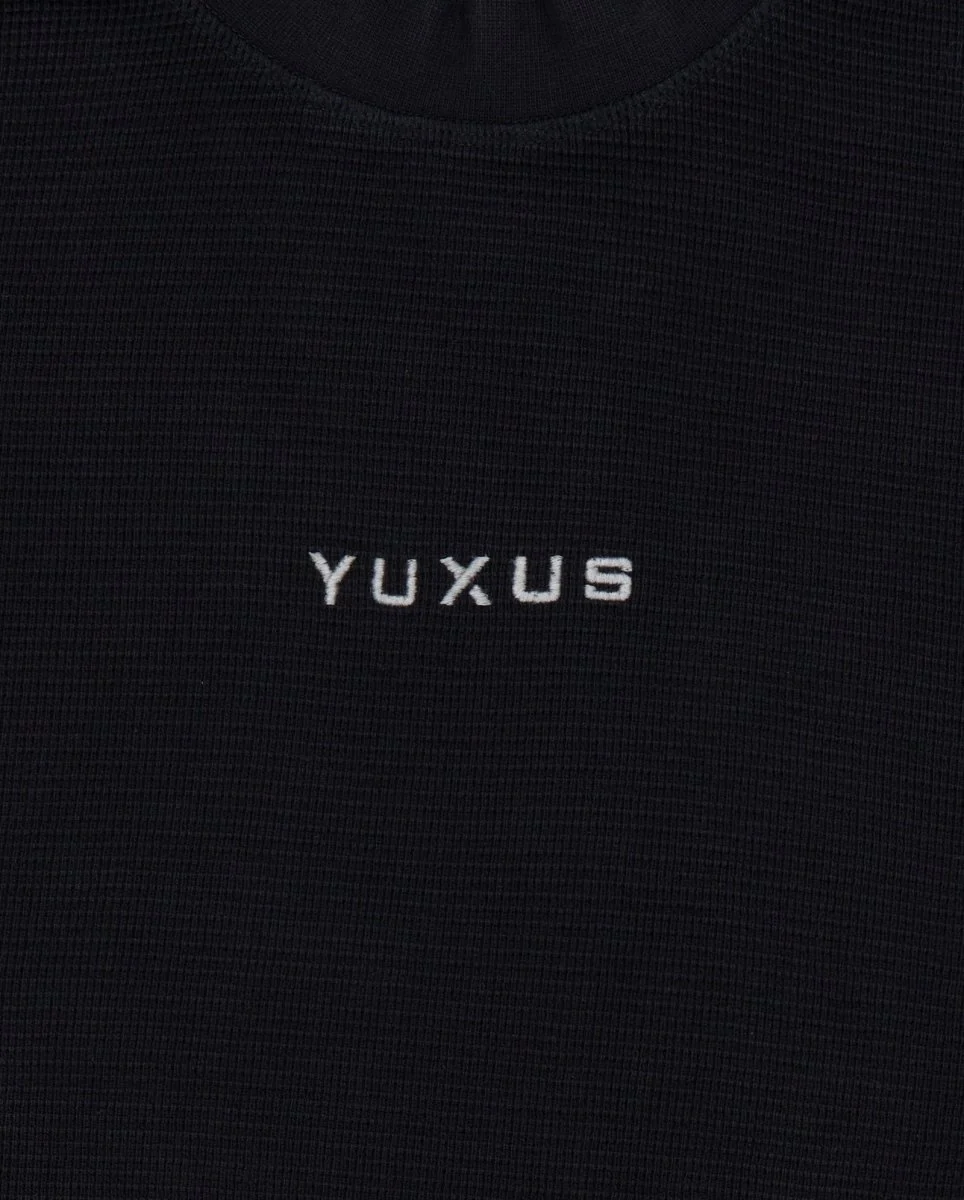 Camiseta Manga Larga Yuxus Vanguard Waffle Gris Unisex - Image 3
