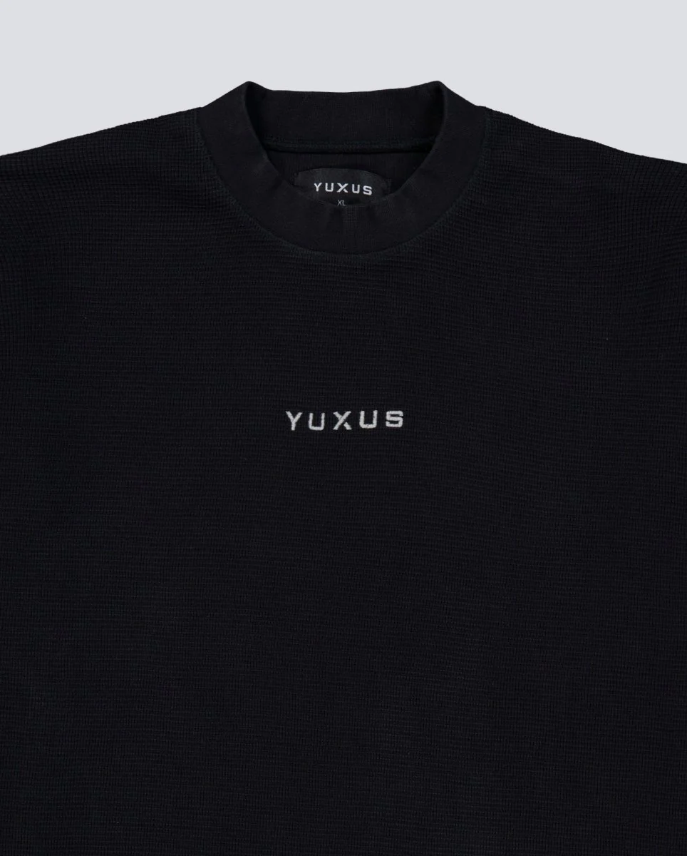 Camiseta Manga Larga Yuxus Vanguard Waffle Gris Unisex - Image 5