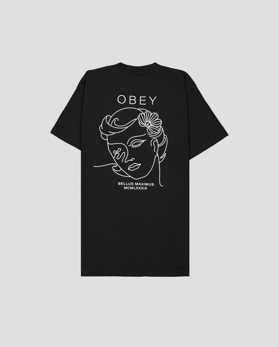 Camiseta Obey Bella Maximus Negro Hombre - Image 3