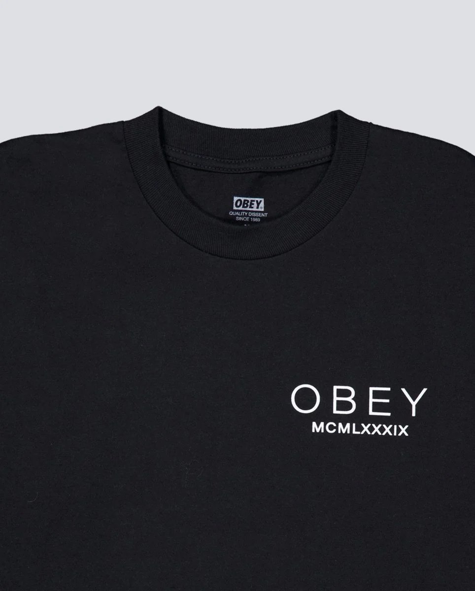 Camiseta Obey Bella Maximus Negro Hombre - Image 4