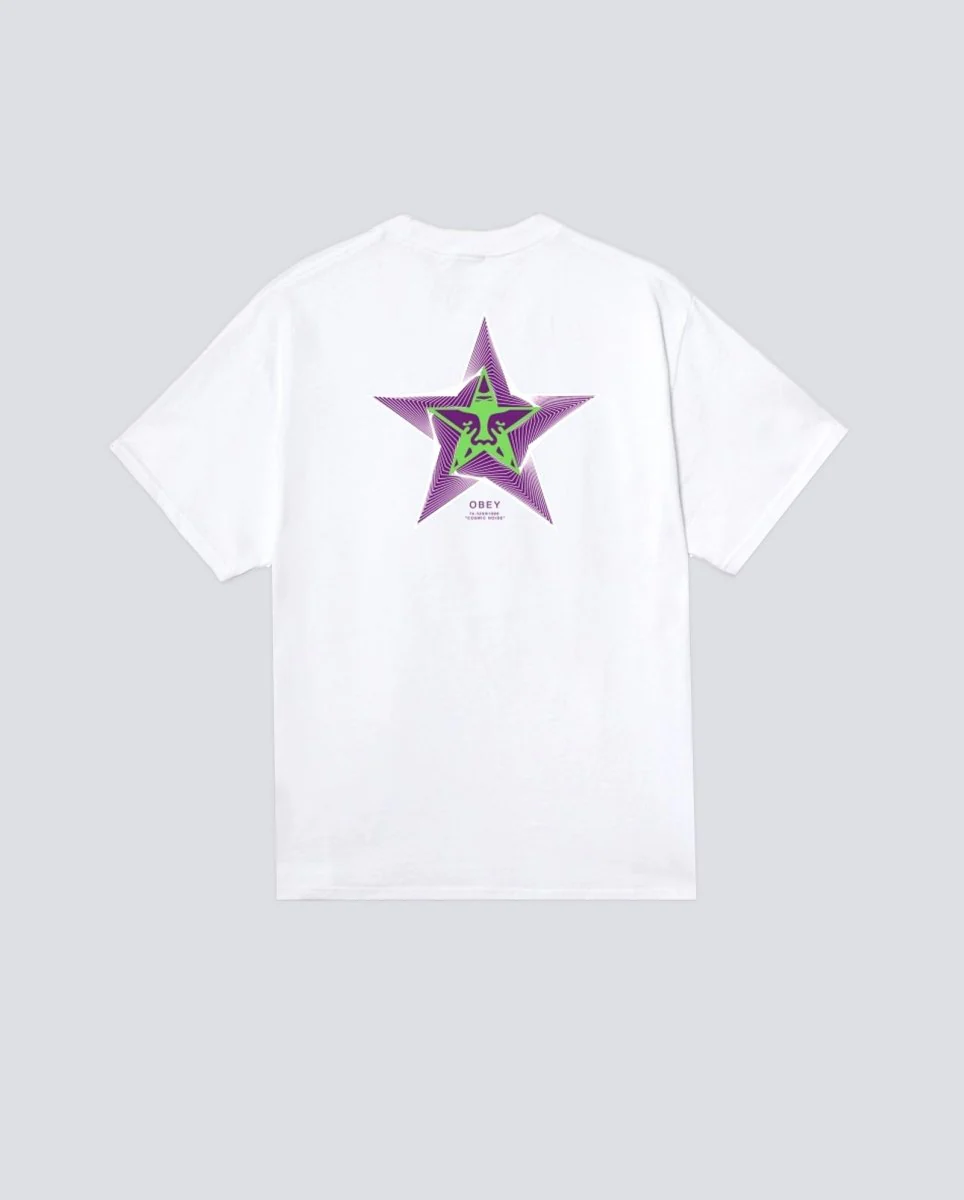 Camiseta Obey Cosmic Noise Blanco Hombre - Image 2