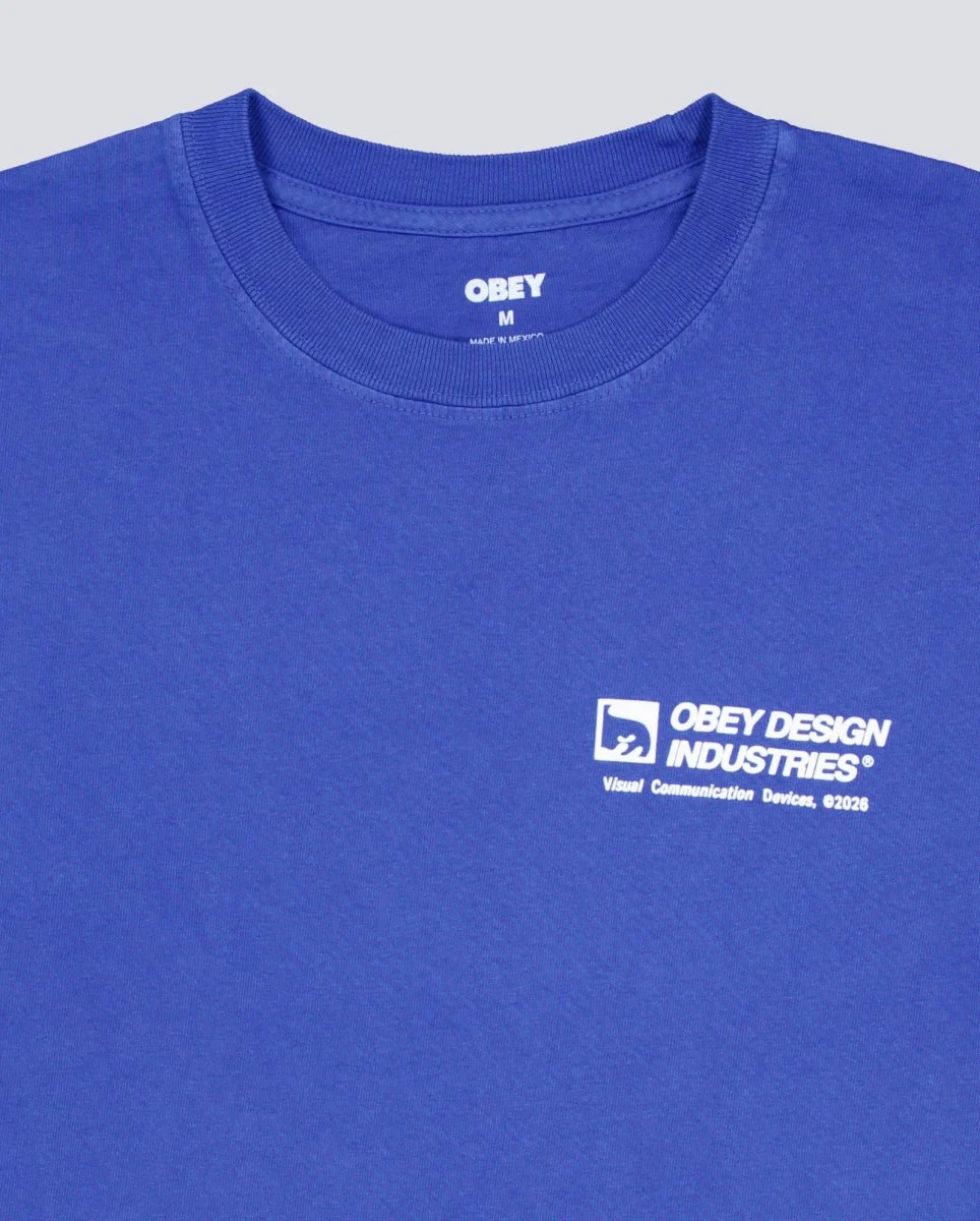Camiseta Obey Devices Pigment Azul Unisex - Image 4
