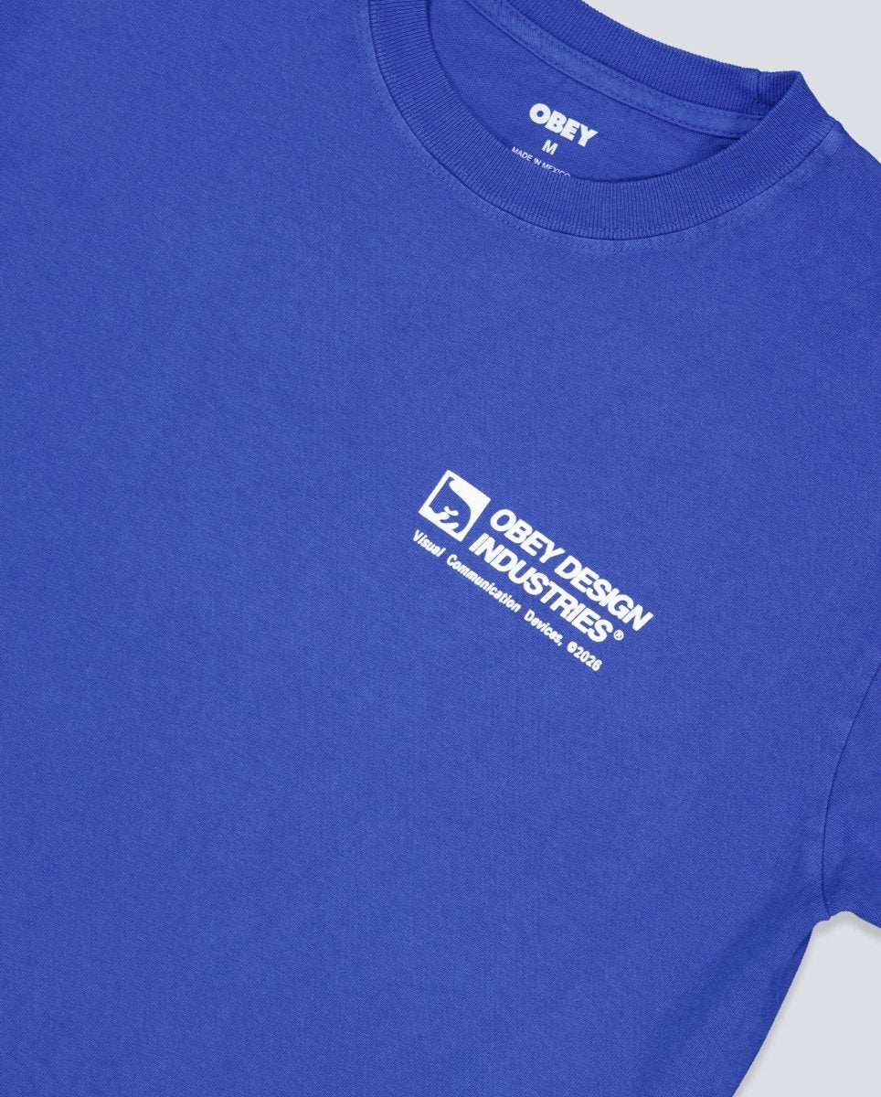 Camiseta Obey Devices Pigment Azul Unisex - Image 6