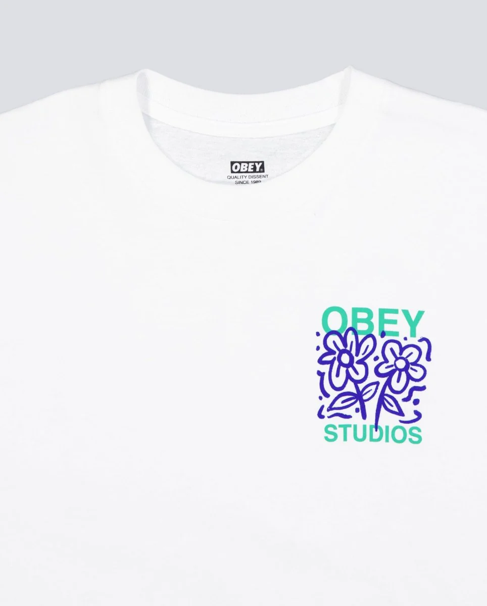 Camiseta Obey Grown With Love Blanco Unisex - Image 6