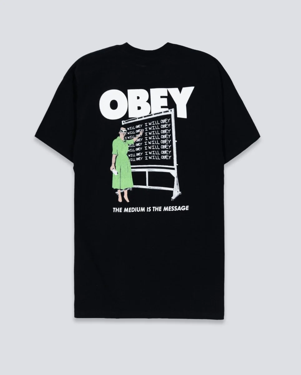 Camiseta Obey I Will Obey Negro Unisex - Image 3