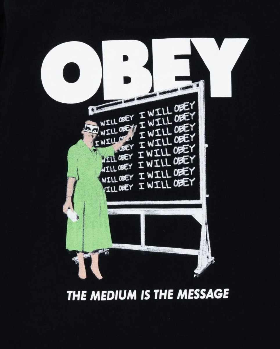 Camiseta Obey I Will Obey Negro Unisex - Image 6