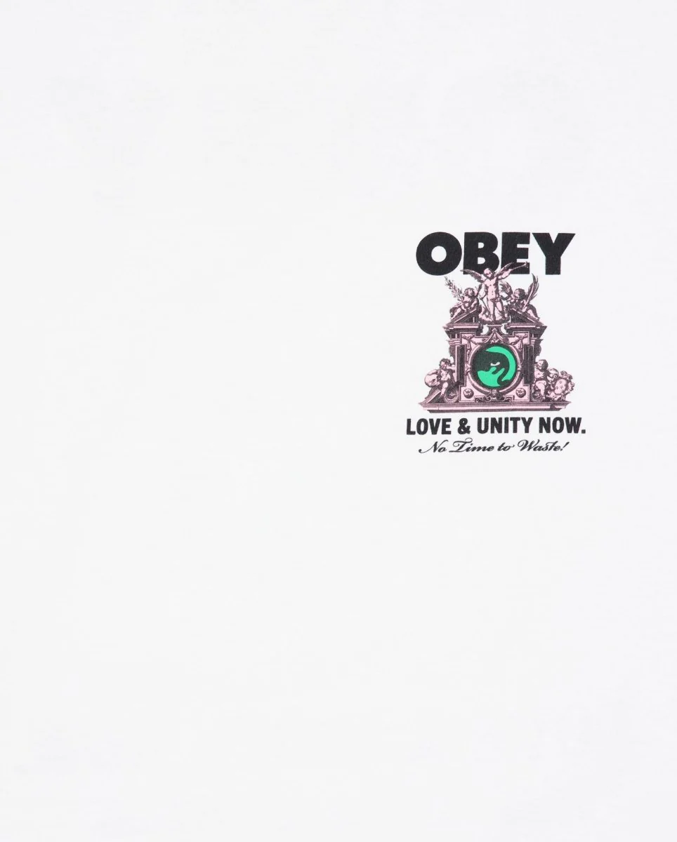 Camiseta Obey Love & Unity Now Blanco Unisex - Image 2