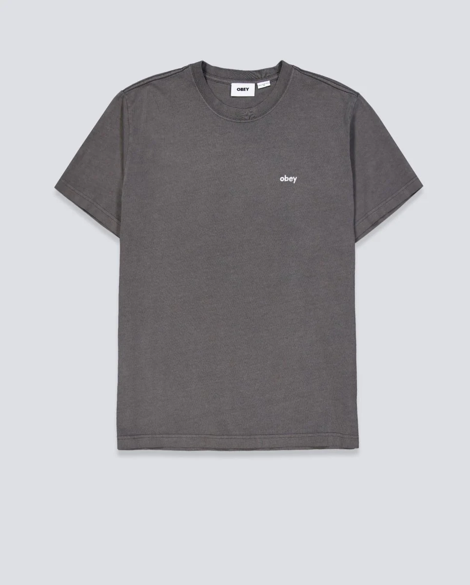 Camiseta Obey Lowercase Pigment Gris Unisex