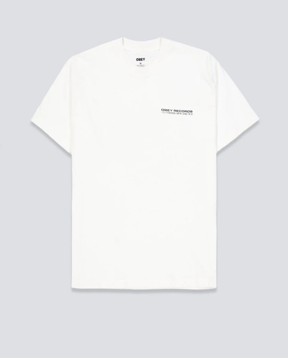Camiseta Obey To New Friends And Old Blanco Unisex
