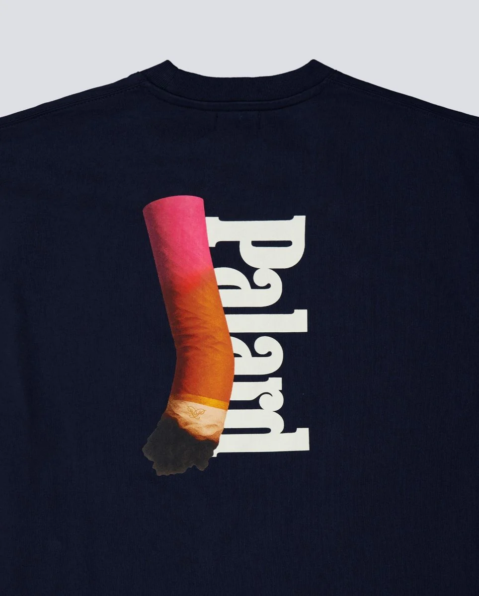 Camiseta Palard Cigarette Lipstick Azul Oscuro Hombre - Image 4