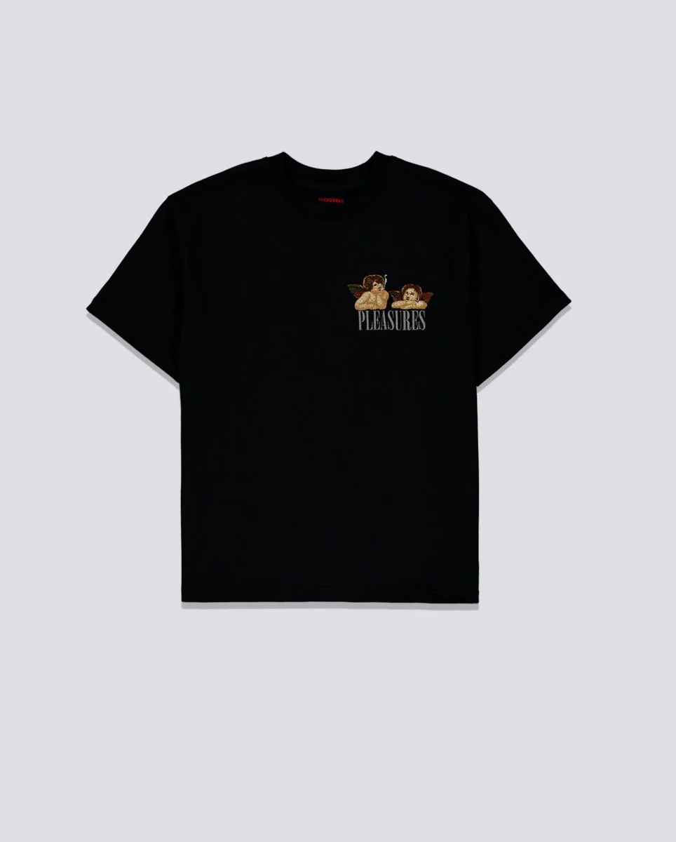 Camiseta Pleasures Dynamic Short Sleeve Crewneck Negro Unisex