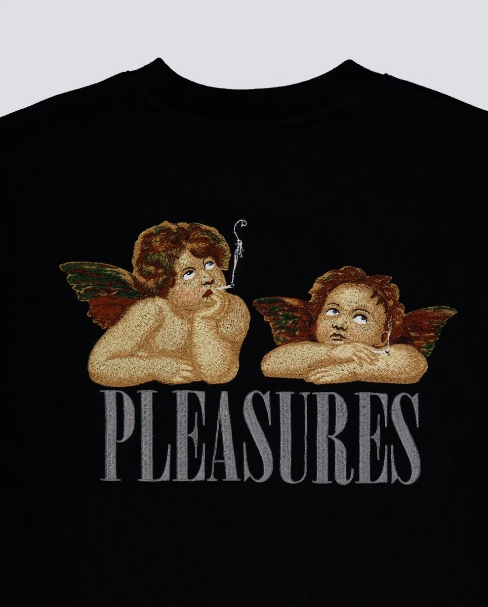 Camiseta Pleasures Dynamic Short Sleeve Crewneck Negro Unisex - Image 5