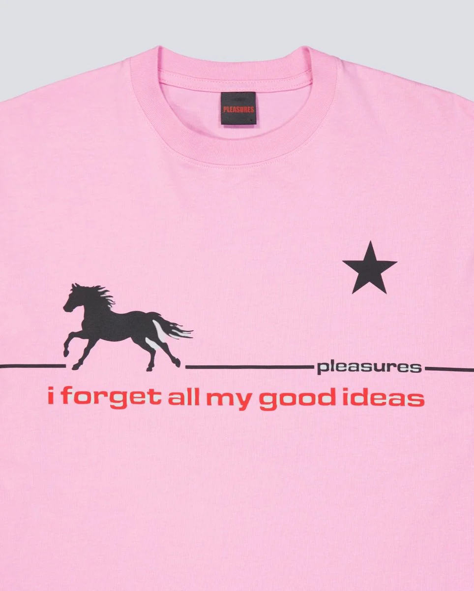 Camiseta Pleasures Forget Rosa Unisex - Image 2