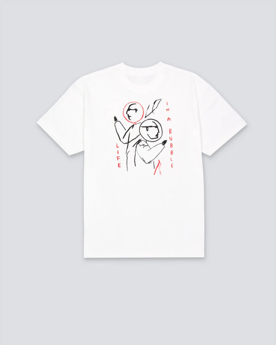 Camiseta Polar Skate Co Life in a Bubble Blanco Hombre - Image 2