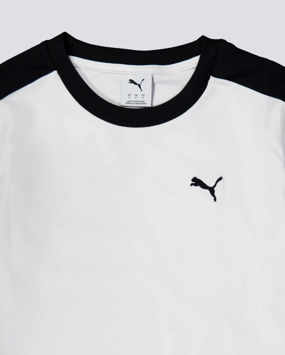 Camiseta Puma T7 Slim Tee Blanco Mujer - Image 4