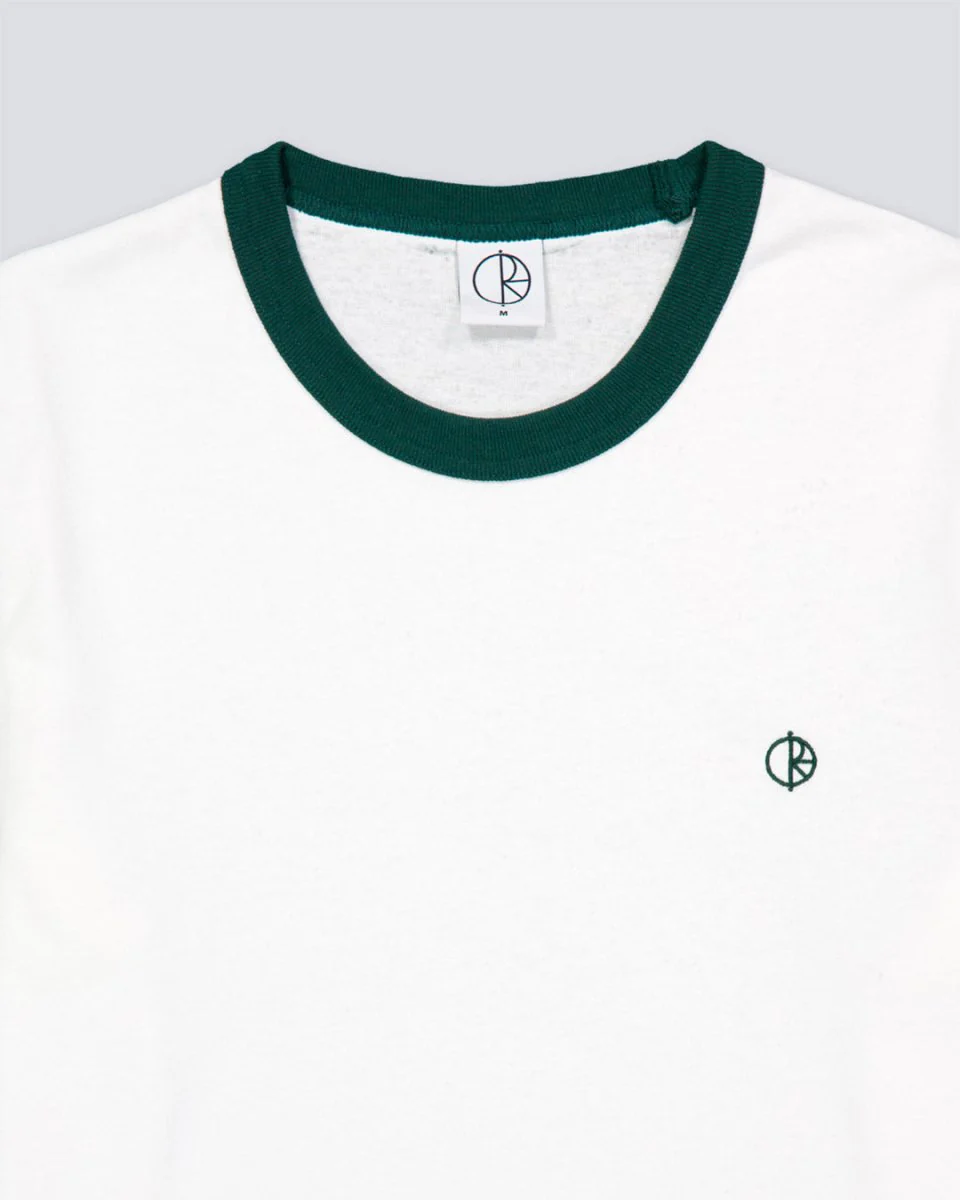 Camiseta Ringer Tee Cloud Blanco Y Verde Hombre - Image 3