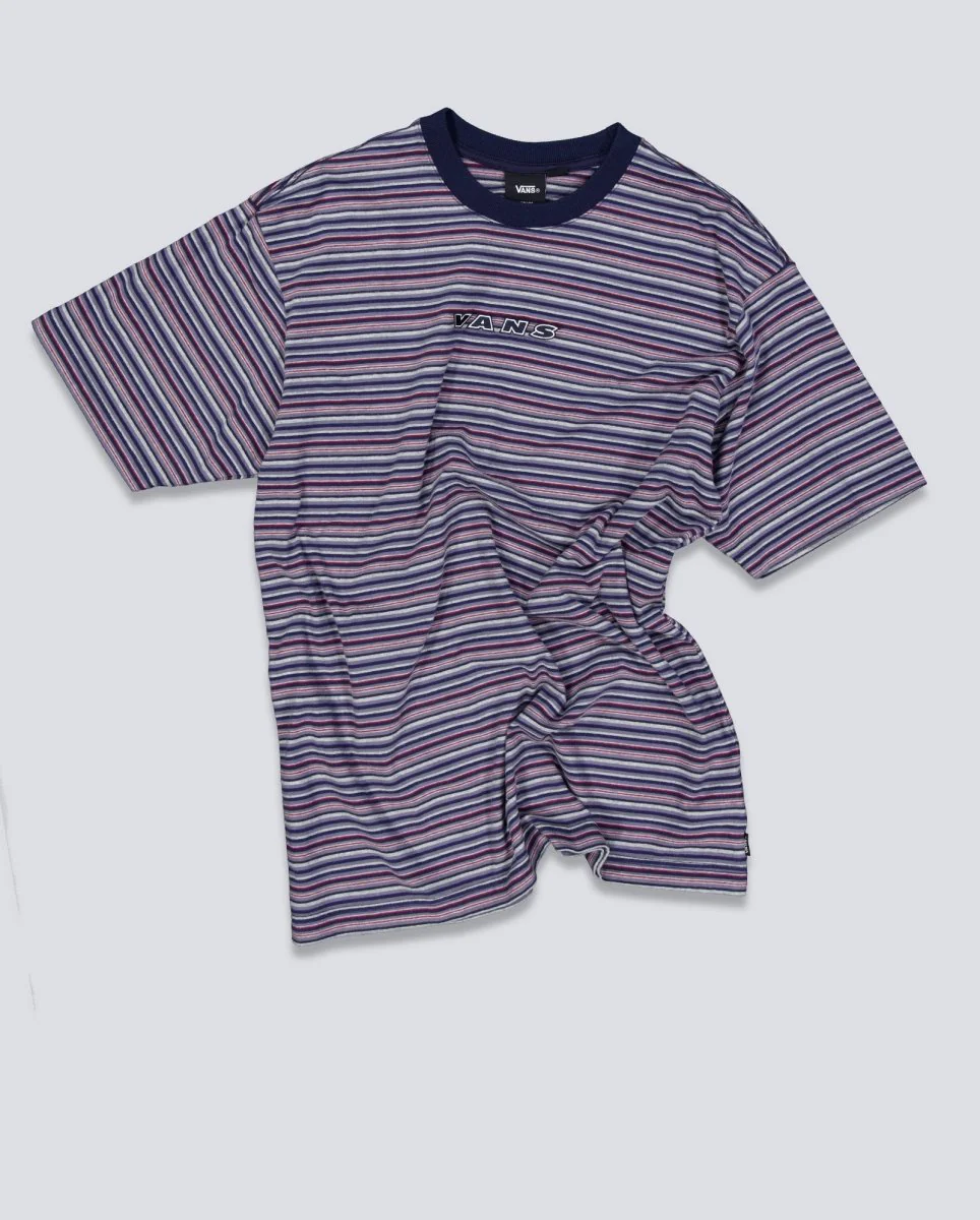 Camiseta Vans Cameron Stripe Knit Azul Unisex - Image 2
