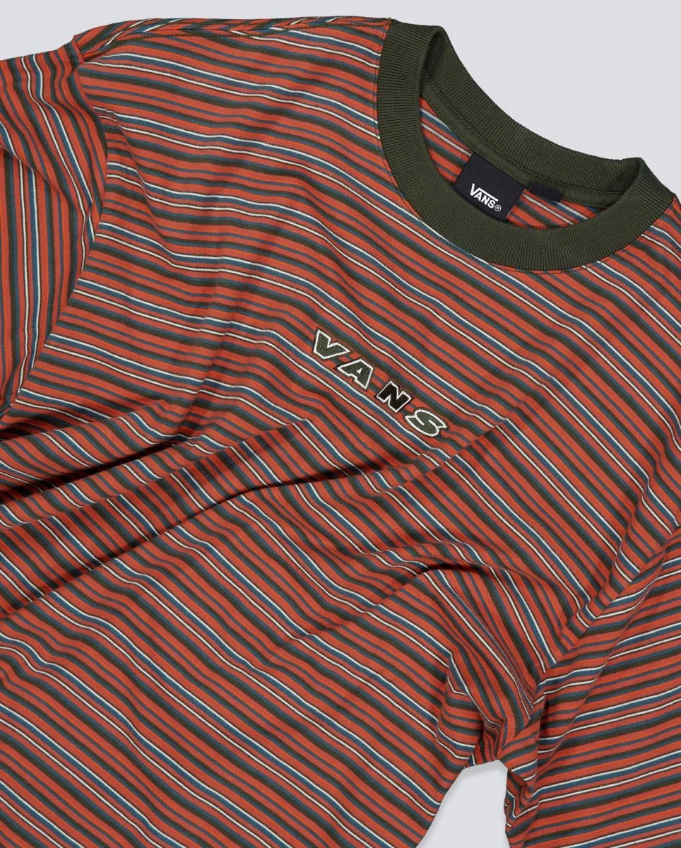 Camiseta Vans Cameron Stripe Knit Rojo Hombre - Image 2
