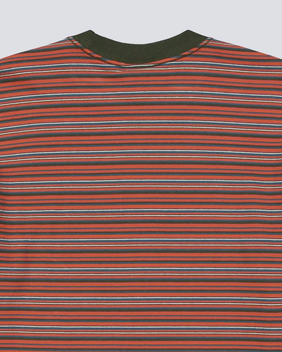Camiseta Vans Cameron Stripe Knit Rojo Hombre - Image 5