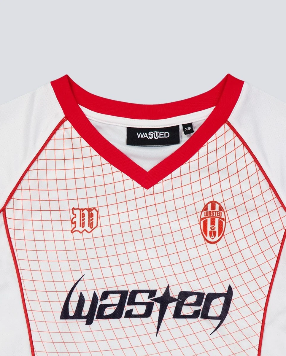 Camiseta Wasted Paris Spine Beige Y Rojo Mujer - Image 2
