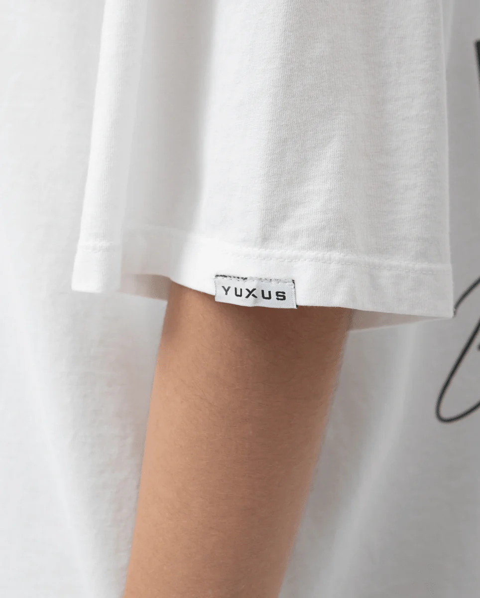 Camiseta Yuxus Hammer Azure Blanco Unisex - Image 4