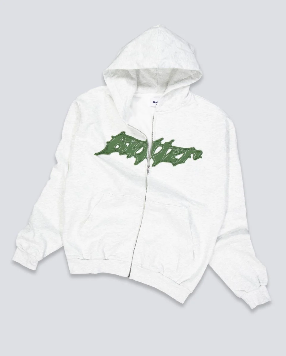 Chaqueta Butter Goods Amplify Zip-Thru Gris Unisex - Image 2