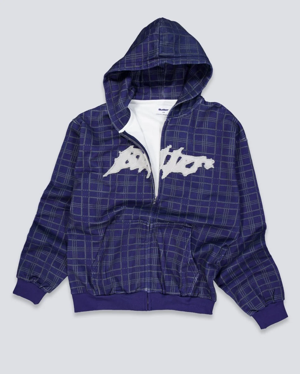 Chaqueta Butter Goods Amplify Zip-Thru Gris Unisex - Image 2
