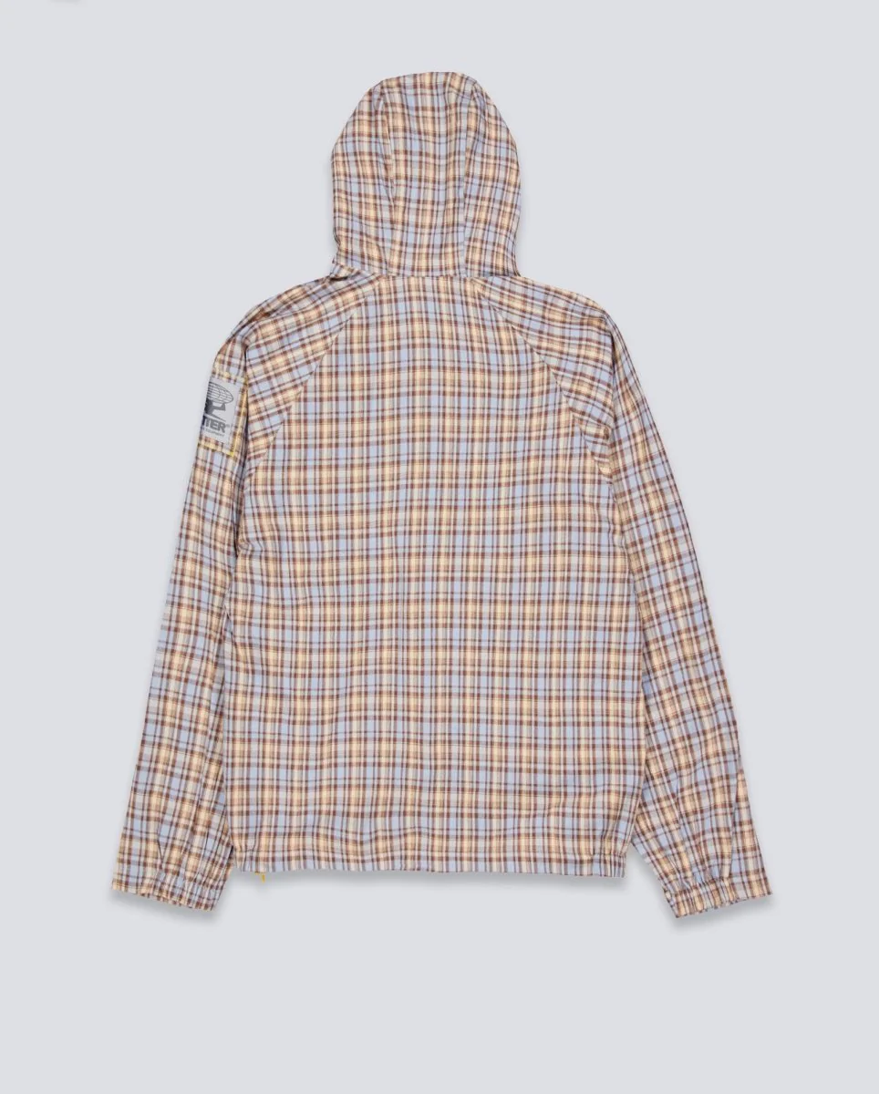 Chaqueta Butter Goods Plaid Equipment Beige Unisex - Image 3