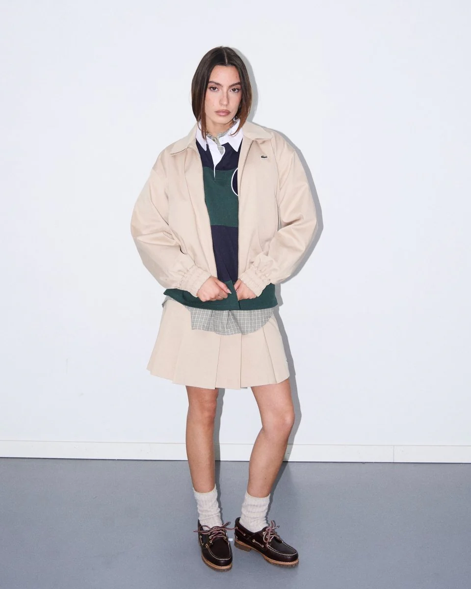 Chaqueta Lacoste Blouson Beige Mujer