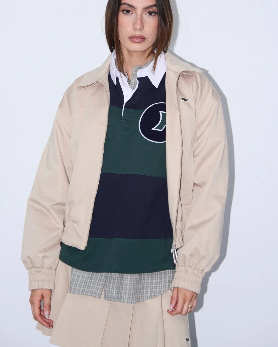 Chaqueta Lacoste Blouson Beige Mujer - Image 2