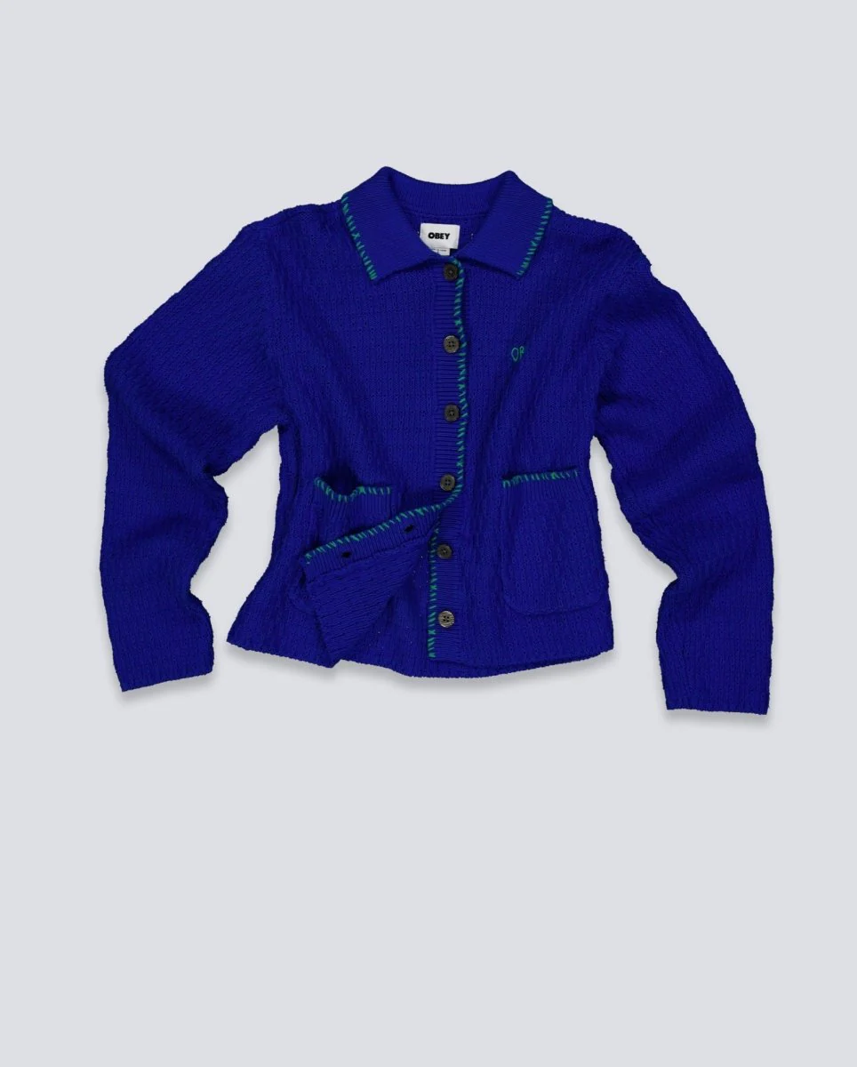 Chaqueta Obey Amelie Button Down Azul Mujer - Image 2