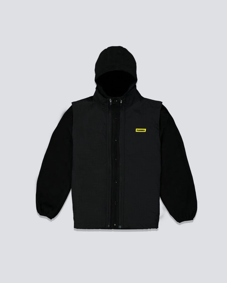 Chaqueta Pleasures Overture Convertible Jacket Negro Unisex