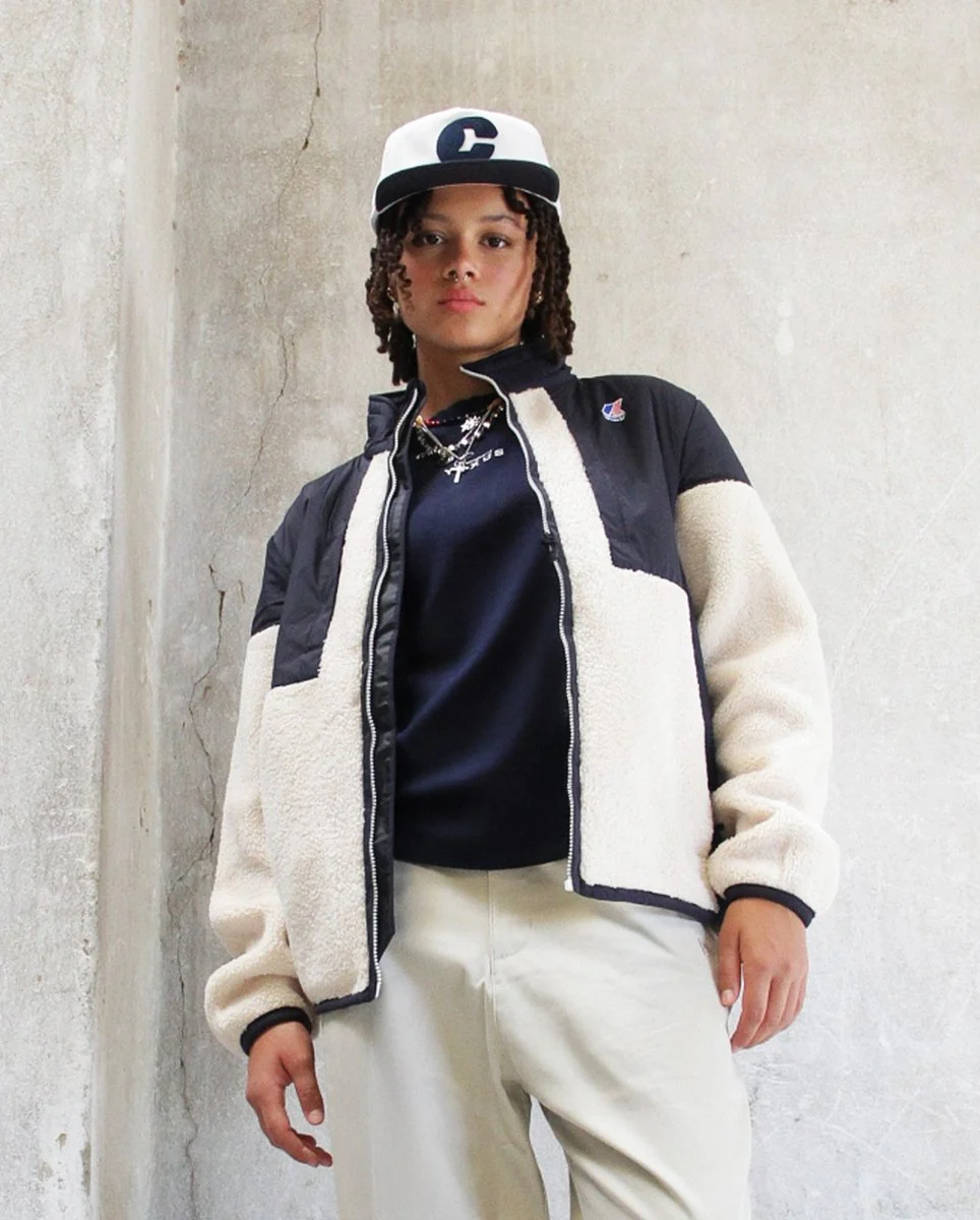 Chaqueta Polar K-Way Sixte 4.0 Orsetto Negro Y Blanco Unisex - Image 2