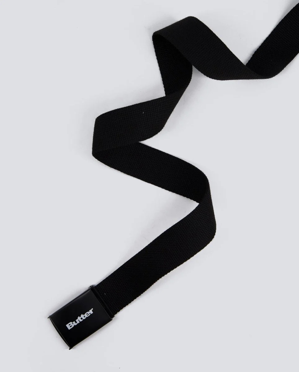 Cinturón Butter Goods Logo Woven Negro Unisex - Image 4