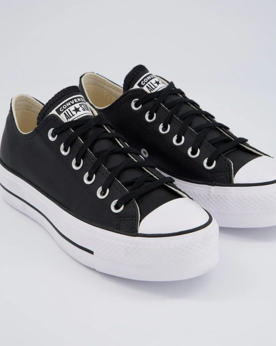 Converse All Star Lift Leather Low Negro Mujer - Image 2