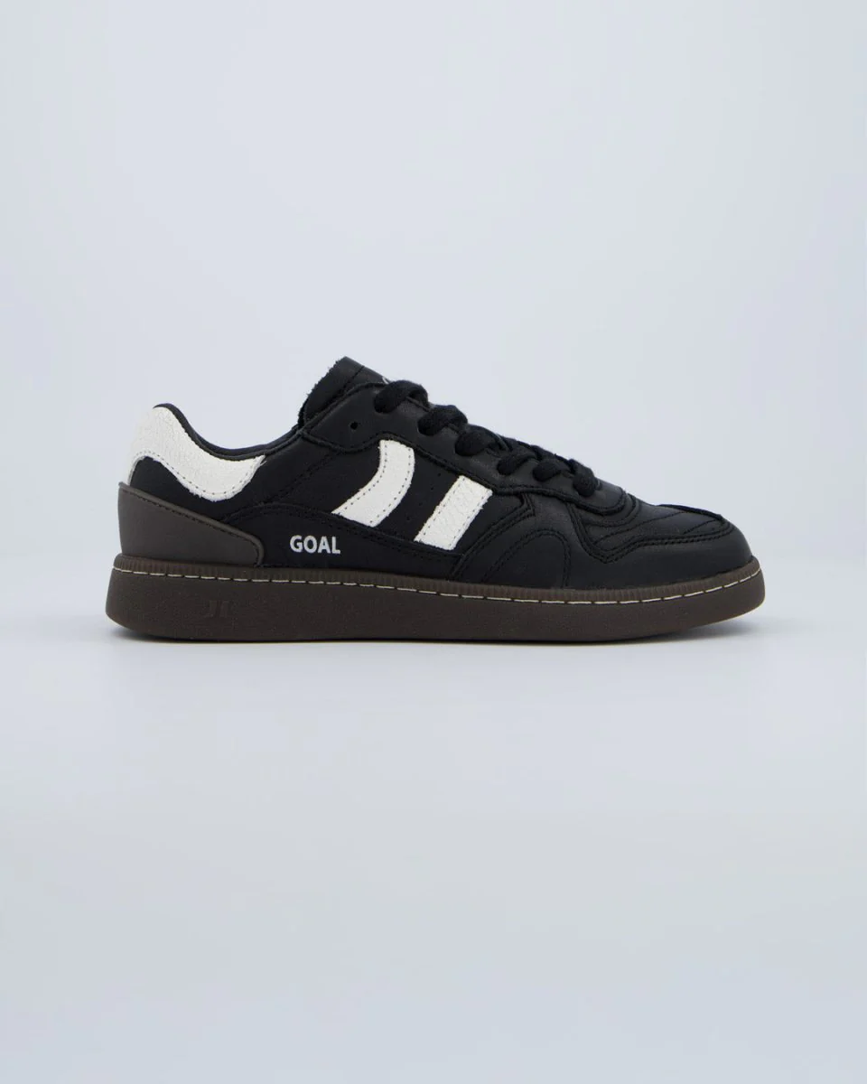 Coolway Goal Black Leather Mujer