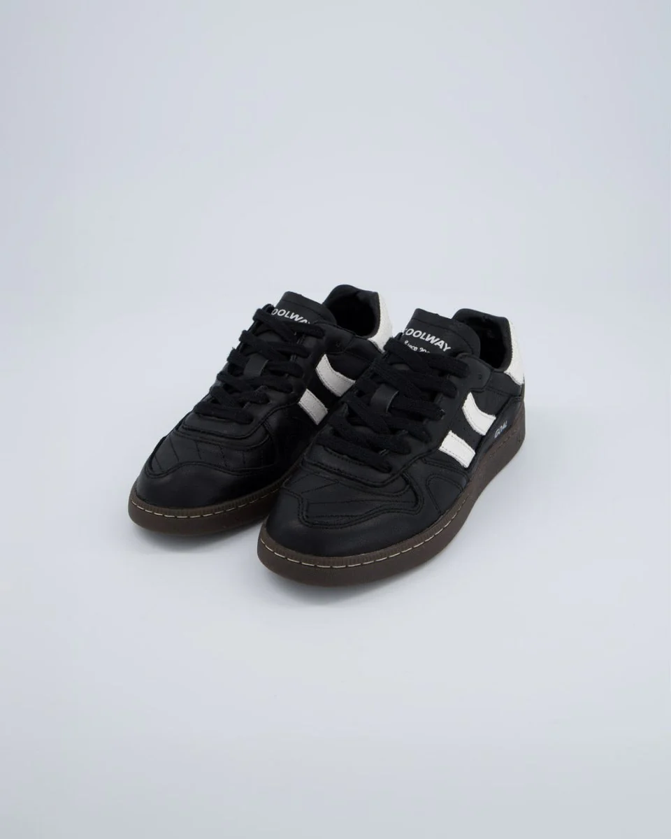 Coolway Goal Black Leather Mujer - Image 5