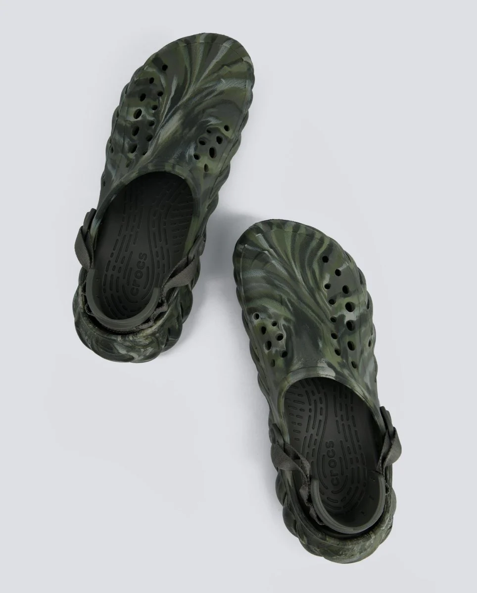 Crocs Echo Clog Marbled Verde Hombre - Image 3