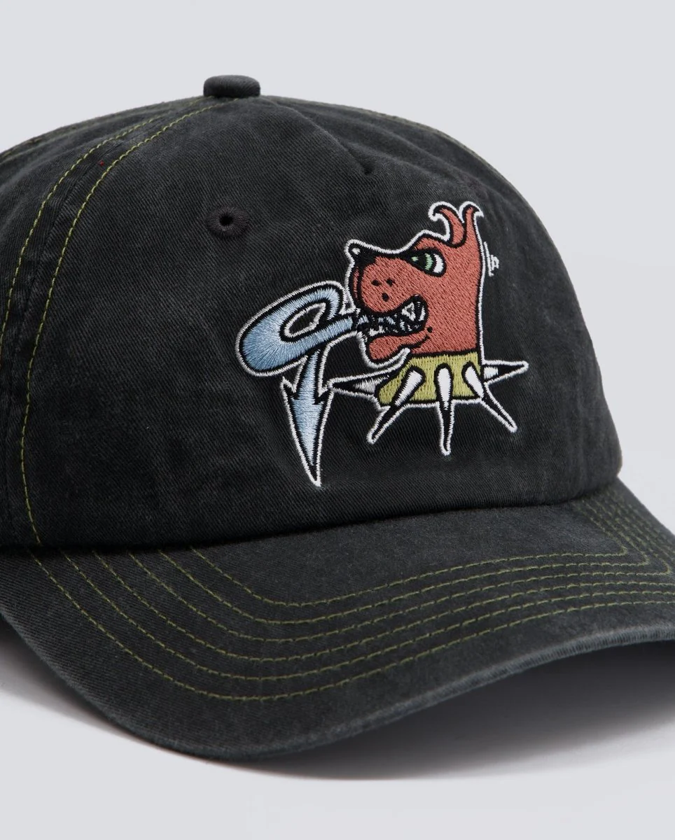 Gorra Butter Goods Canine 5 Panel Negro Unisex - Image 2