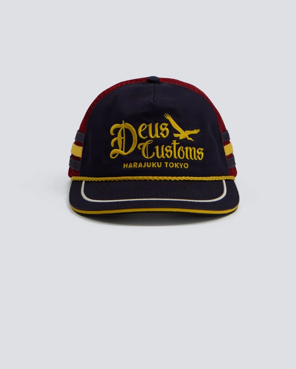 Gorra Deus Beep-Beep Trucker Azul y Granate Unisex